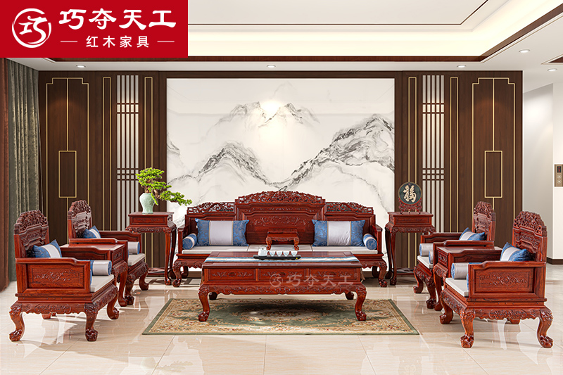 103双狮迎福沙发