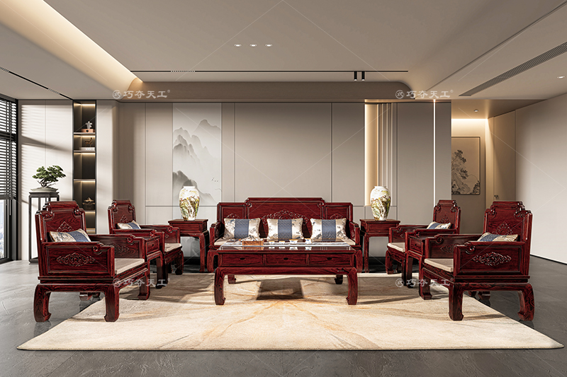 805螭龙捧福沙发