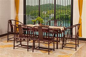 明式圆包圆茶台